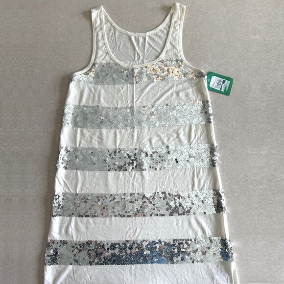 NWT 2000s Wool Blend Striped Sequin Tank Dress ASO Sharpay Evans - Picture 3 of 5